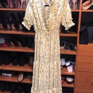 Max studio maxi ruffle dress